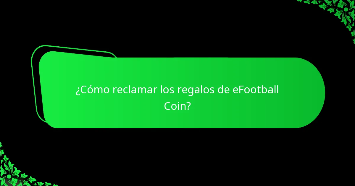 ¿Cómo reclamar los regalos de eFootball Coin?